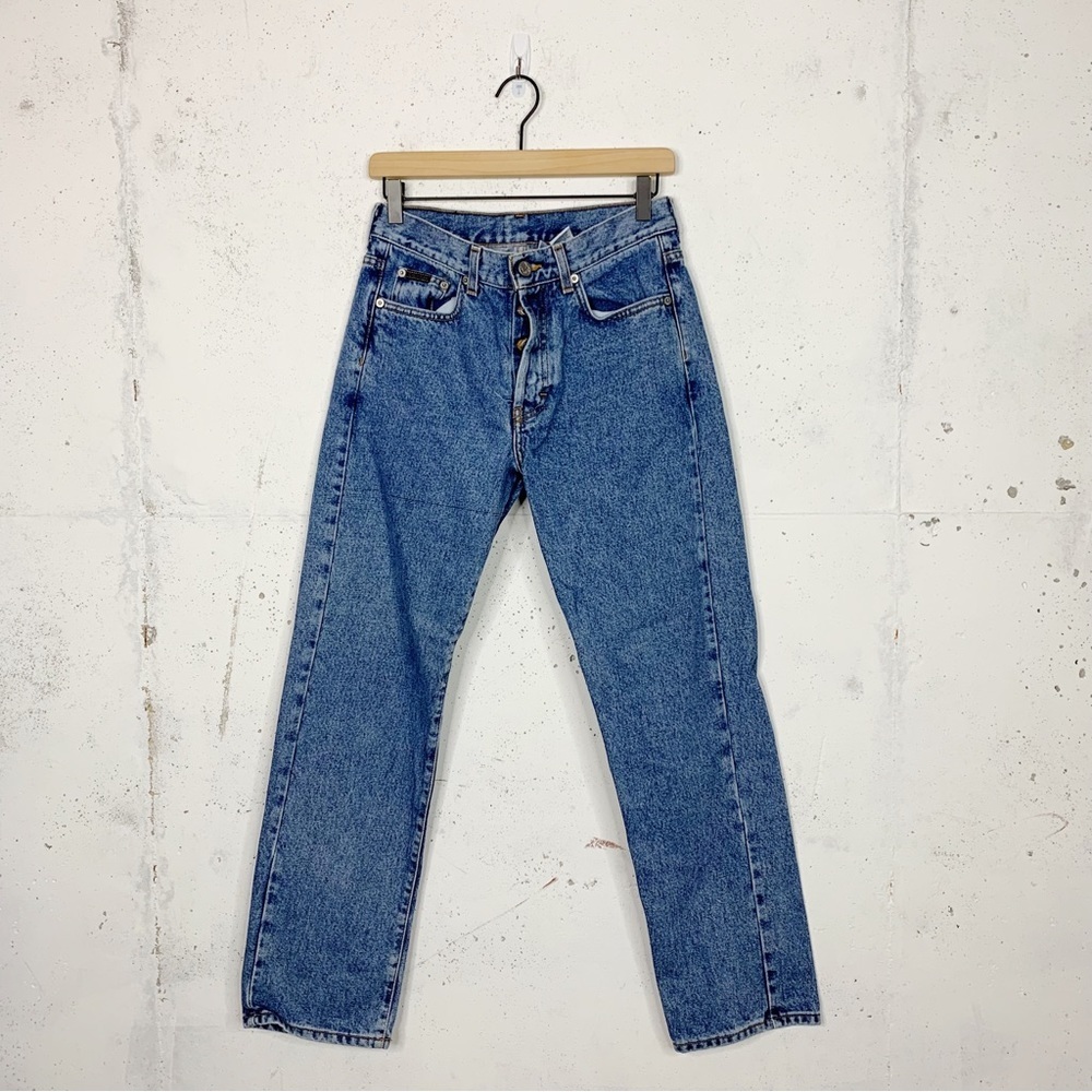 Calvin Klein jeans Low Rider Button Fly Vintage Denim Jeans Size 7